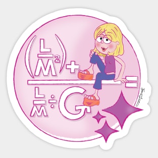 Mathematical Lizzie Sticker